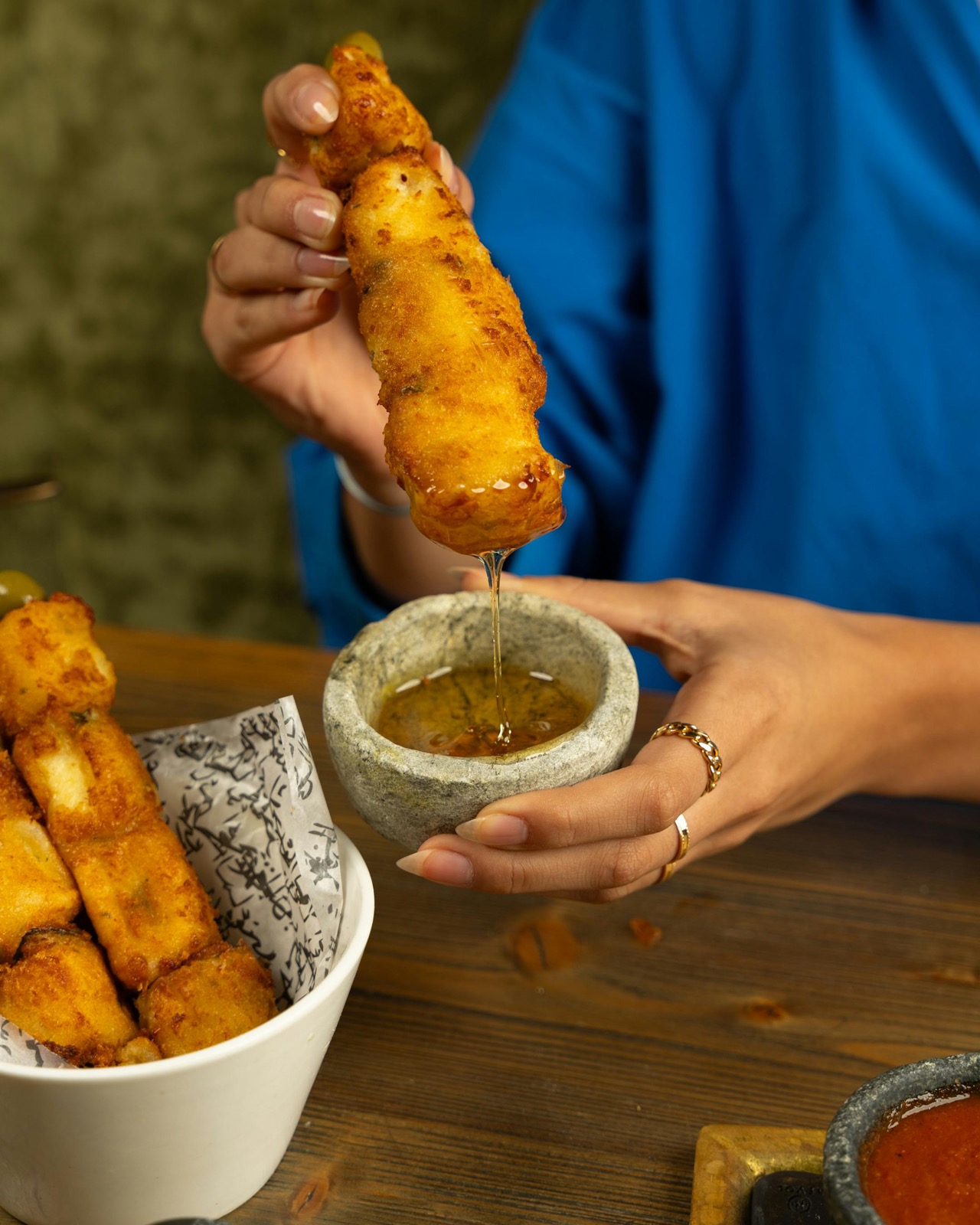 Halloumi frietjes met aioli